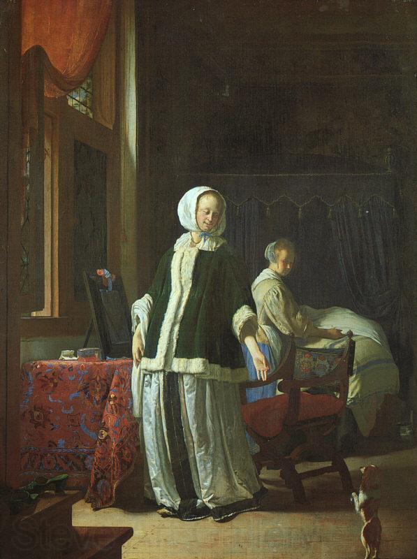 Frans Jansz van Mierisi Morning of a Young Lady